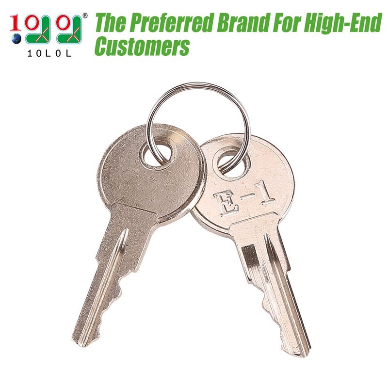 10L0L Universal Golf Cart Ignition Keys for EZGO 1982-up Electric and Gas, 2 PCS, OEM# 17063-G1 17063G1 (Silver) - Image 2